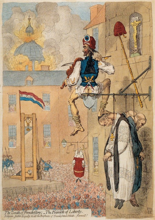 Британська карикатура на Французьку революцію